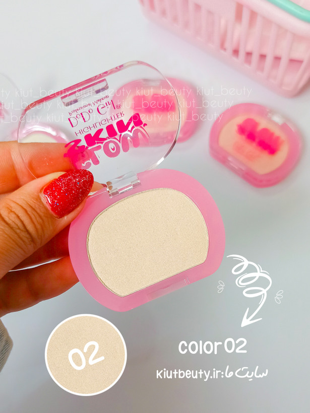 هایلایتر پودری دودو گرل مدل Glow Skin با جلوه درخشان