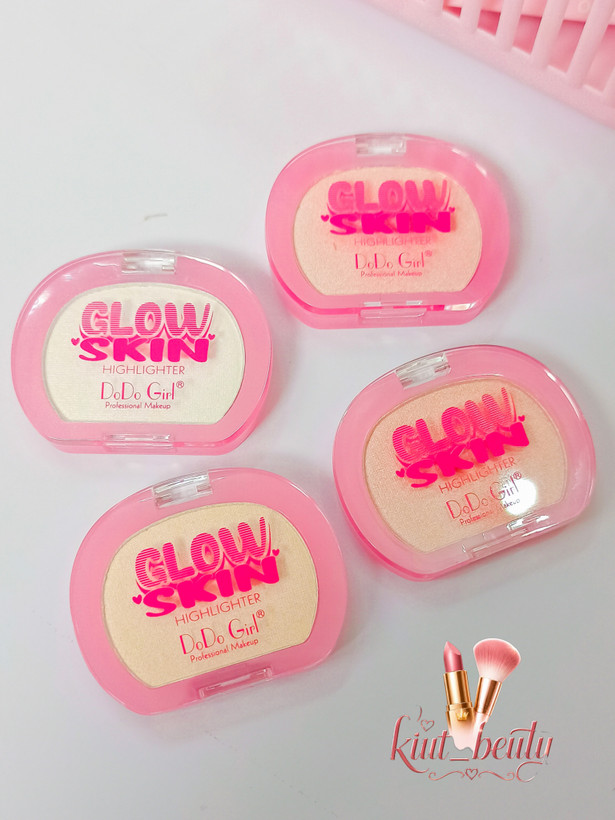 هایلایتر پودری دودو گرل مدل Glow Skin با جلوه درخشان